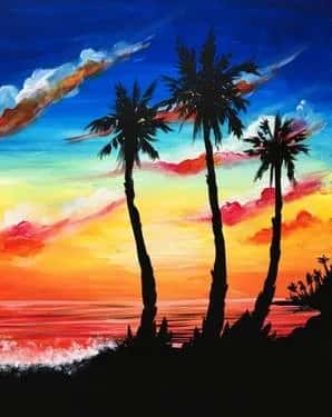 Palm Tree Sunset