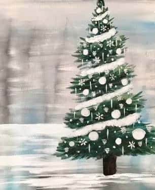 White Christmas Tree