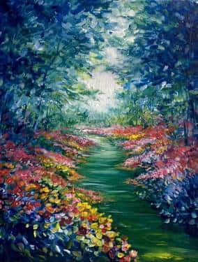 Garden Path of Colors