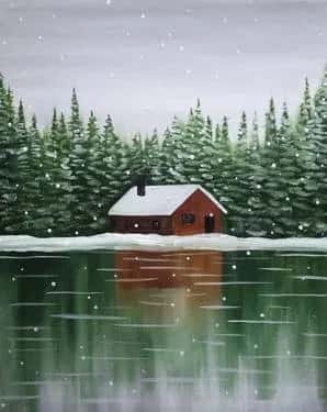 Snowy Cabin II