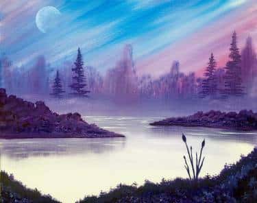 Moonrise Morning