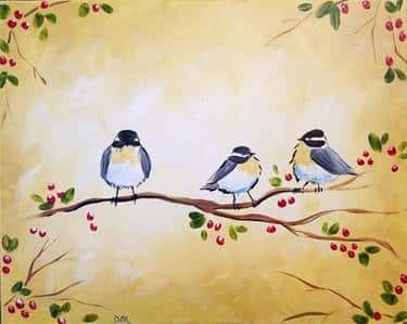 Chickadees Three