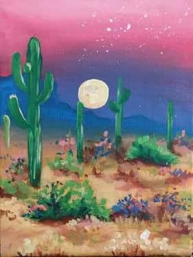 Pink Desert Nightfall