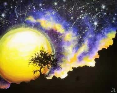 Moonlit Desert Tree