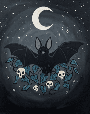 Moonlit Bat
