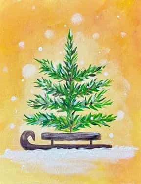 Snowy Tree Sled