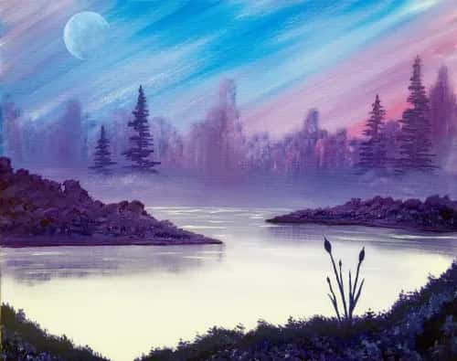 Moonrise Morning