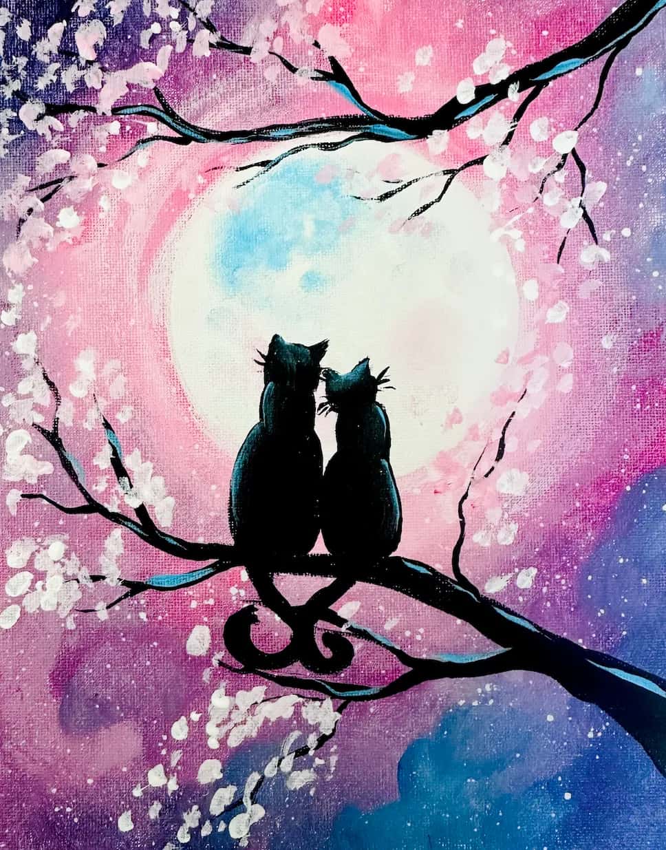 Kitty Cat Moon Love