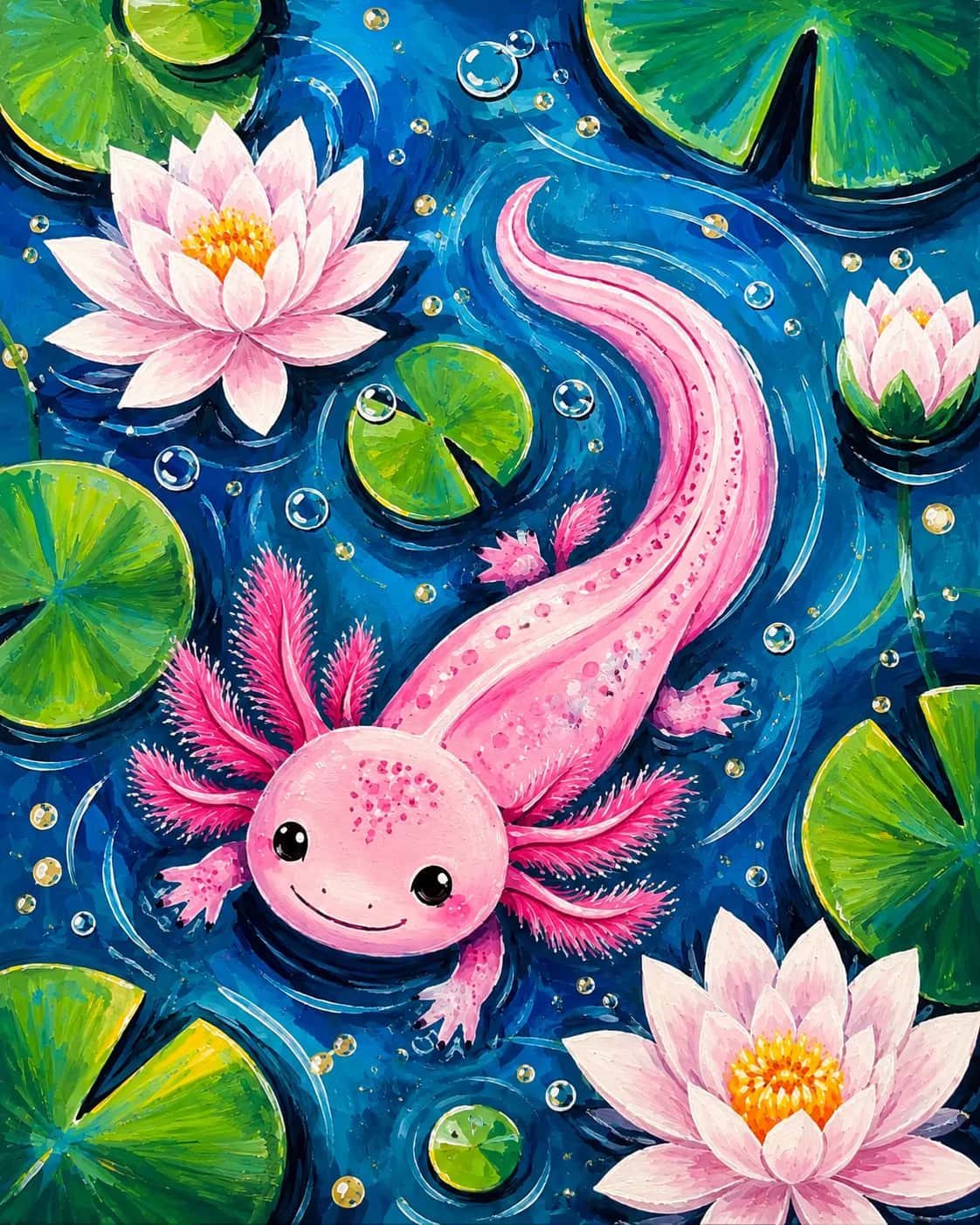 Lily Pad Axolotl
