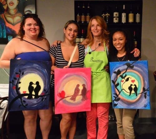 PAINT NITE LA with Liz, Tamara, and Zach, Paint Nite artist in Encino