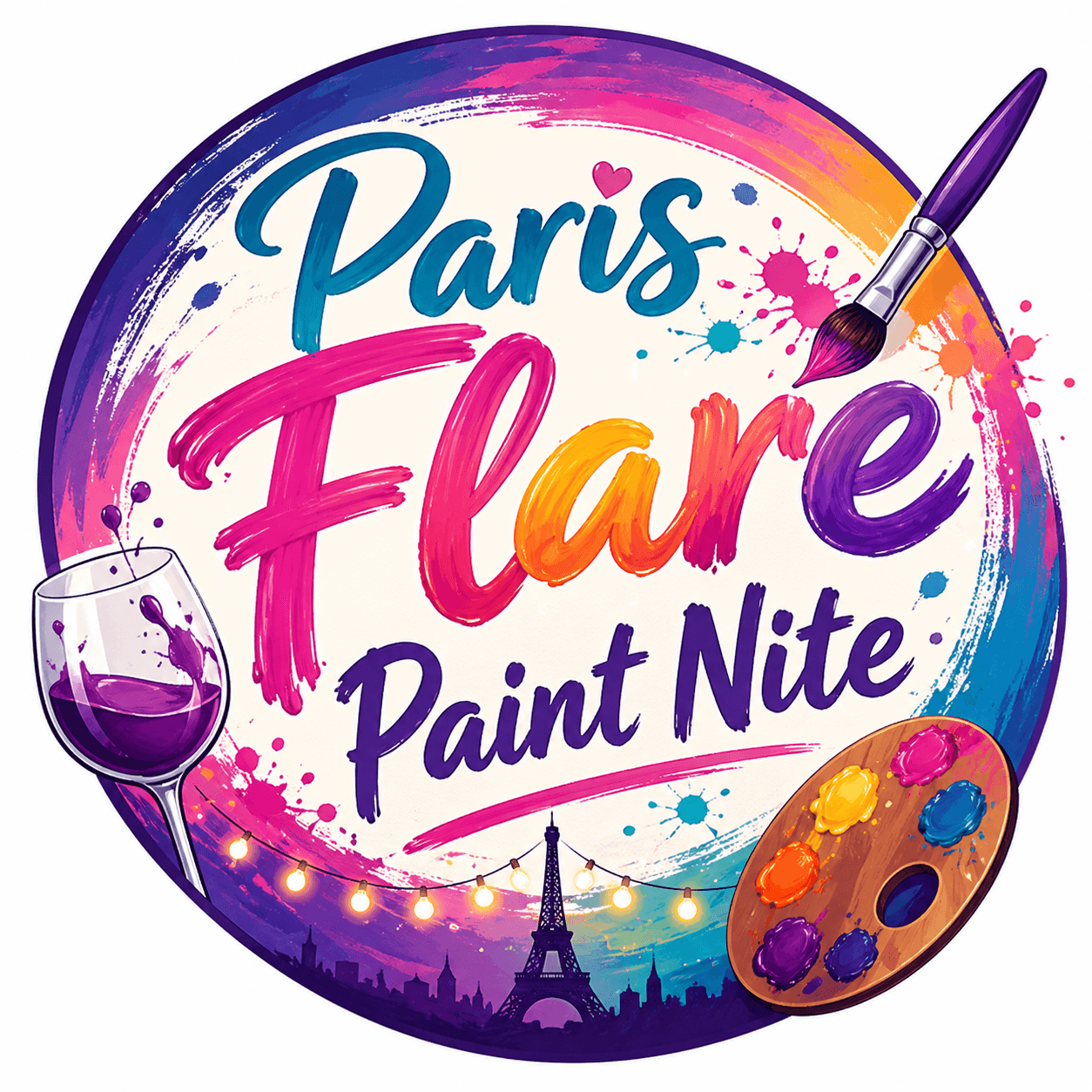 Paris Flare Paint Nite