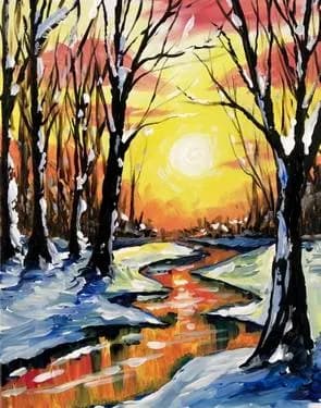 Paint and sip painting in Afton