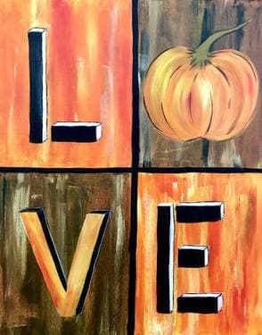 Love Fall - Paint Nite event in Tacoma, WA