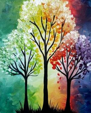 Season of Change II - Paint Nite event in Edmonton, AB