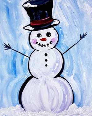 Snowman Hugs II - Paint Nite event in Manassas, VA