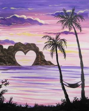 Lovers Getaway - Paint Nite event in SAN JOSE, CA
