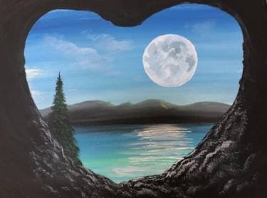 Love Rocks II - Paint Nite event in Lincoln, CA