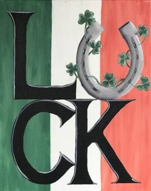Luck O’ the Irish II - Paint Nite event in Everett, MA