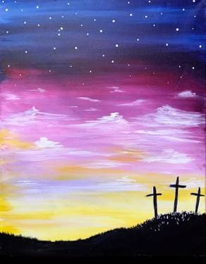 Calvaria Crosses - Paint Nite event in Cuba, MO