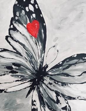 Sweet Butterfly - Paint Nite event in Cuba, MO