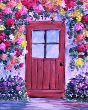 The Blooming Doorway - Paint and sip event at Ventura Room  in Vancouver, BC - PaintNite.com