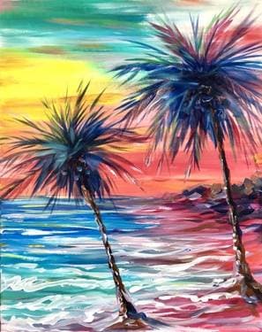 Pink Sand Paradise II - Paint Nite event in Toronto, ON