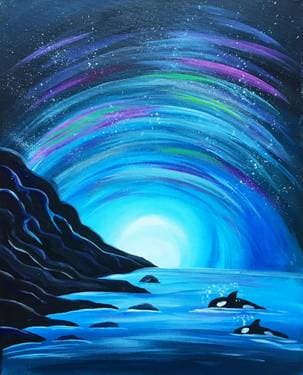 West Coast Orca Pod - Paint Nite event in Los Angeles , CA