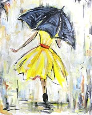 The Yellow Dress - Paint Nite event in MODESTO, CA