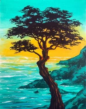 Madrona Cove - Paint and sip event at Brogan's Diner in Langley, BC - PaintNite.com