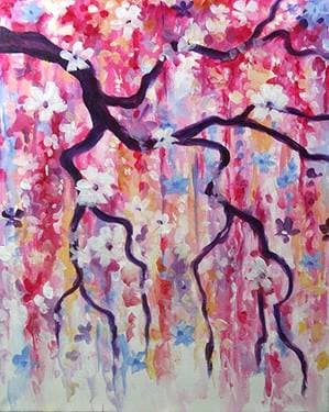 Spring Cascade - Paint Nite event in Salt Lake City , UT