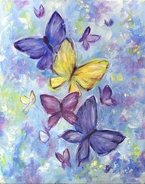 Spring Butterflies - Paint Nite event in CORVALLIS, OR
