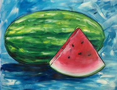 Summer Watermelon - Paint Nite event in Napa, CA