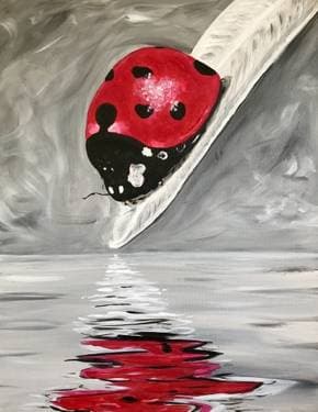 Ladybug Reflection - Paint Nite event in West Jordan, UT