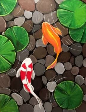 Koi's will be Koi's - Paint Nite event in SONOMA, CA