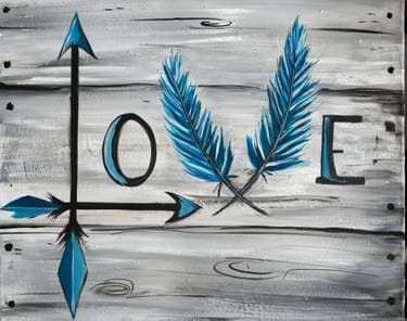 Struck with Love - Paint and sip event at Feral Public House - Heathen in Vancouver, WA - PaintNite.com