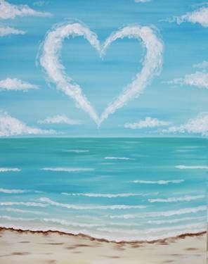 A Heart in the Clouds - Paint Nite event in Sacramento, CA