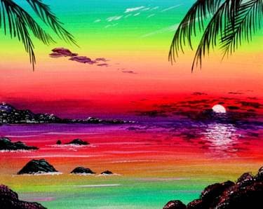 Island Life - Paint and sip event at Island Spice Grille and Lounge in Edgewood, MD - PaintNite.com