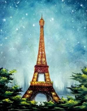 Enchanted Paris - Paint Nite event in Winnipeg, MB
