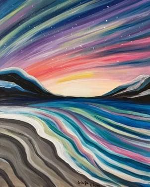 Sunset on a Sandy Beach - Paint Nite event in Ottawa, ON