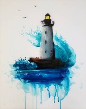 Lighthouse Splash - Paint Nite event in Ottawa, ON