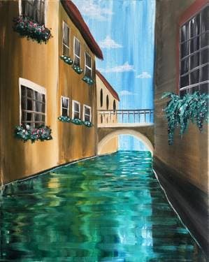 Reflections of Venice - Paint Nite event in Sonoma, CA