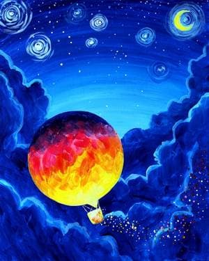 Moon Balloon - Paint Nite event in Toronto, ON