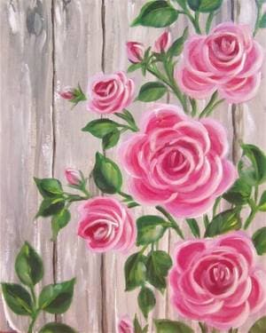 Barnyard Roses - Paint Nite event in SONOMA, CA
