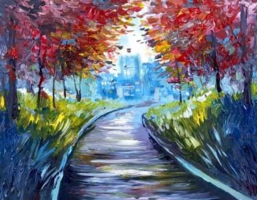 City Park Path - Paint and sip event at Residence Inn Back Bay - Fenway in BOSTON, MA - PaintNite.com