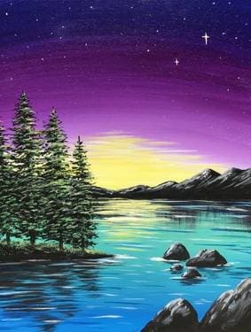 Teal Lake Twilight - Paint Nite event in Pointe-Claire, QC