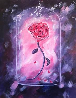 The Magical Rose - Paint Nite event in Pittsburg, CA