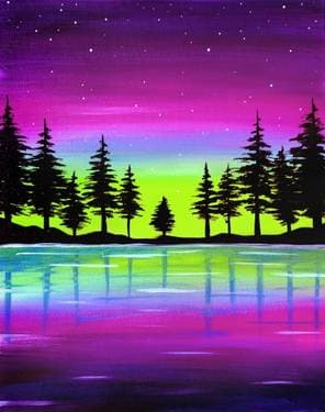 Night Sky Magic - Paint Nite event in Sainte-Anne-de-Bellevue, QC