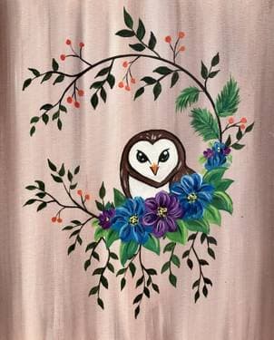 My Little Barn Owl - Paint Nite event in Edmonton, AB
