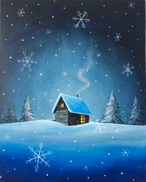Snow Bound, So What! - Paint Nite event in Woburn, MA