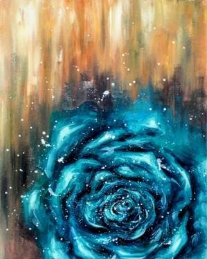 Teal Rose - Paint Nite event in Sonoma, CA